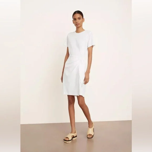 Vince - Short Sleeve Waist Tie Dress - Picture 2 of 9